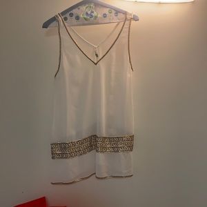 Going out tank with sequins worn once